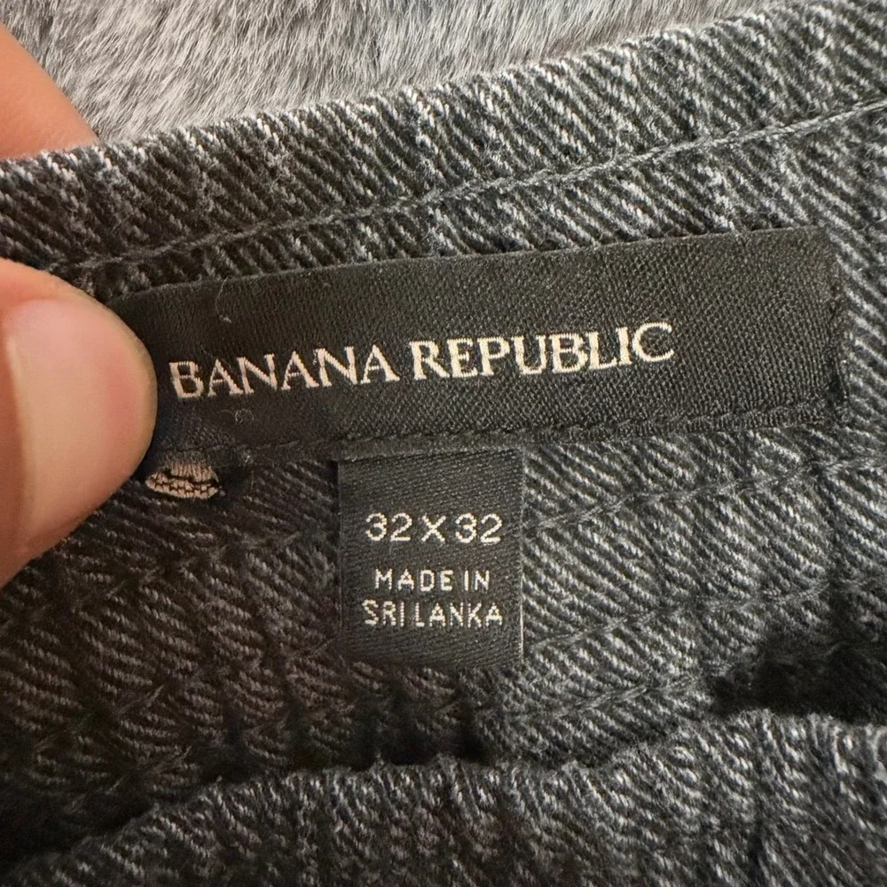 Banana Republic Mens Gray Drawstring Elastic Waist Utility Jogger Pants 32x32